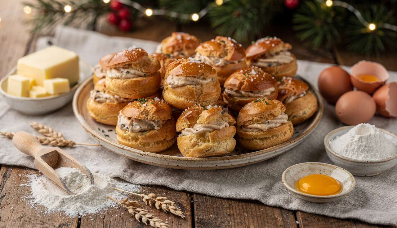 Choux apéritifs pour Noël : recette festive et délicieuse