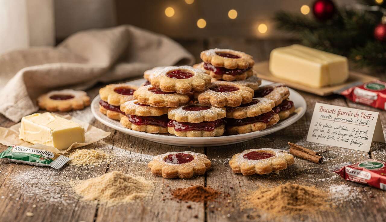 Biscuits fourrés de Noël : recette gourmande et facile