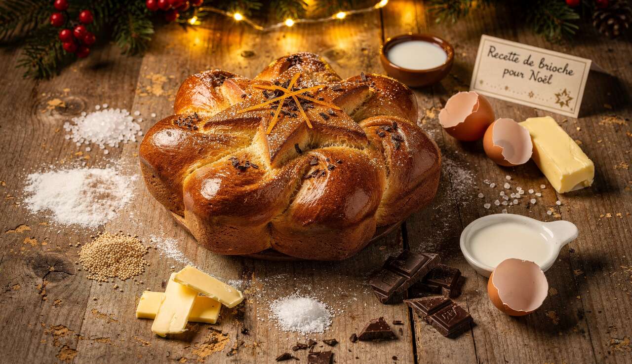 Recette de brioche étoilée pour Noël