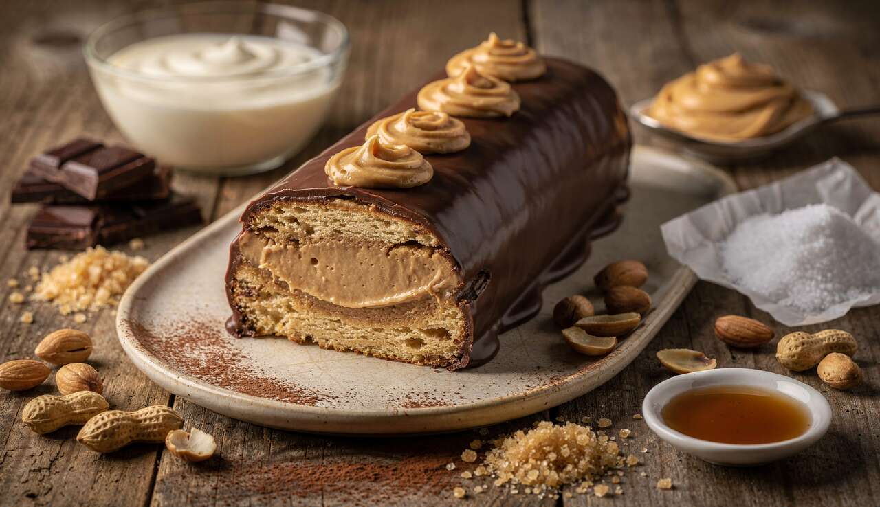Bûche Légère Type Snickers : délice Gourmand et Allégé