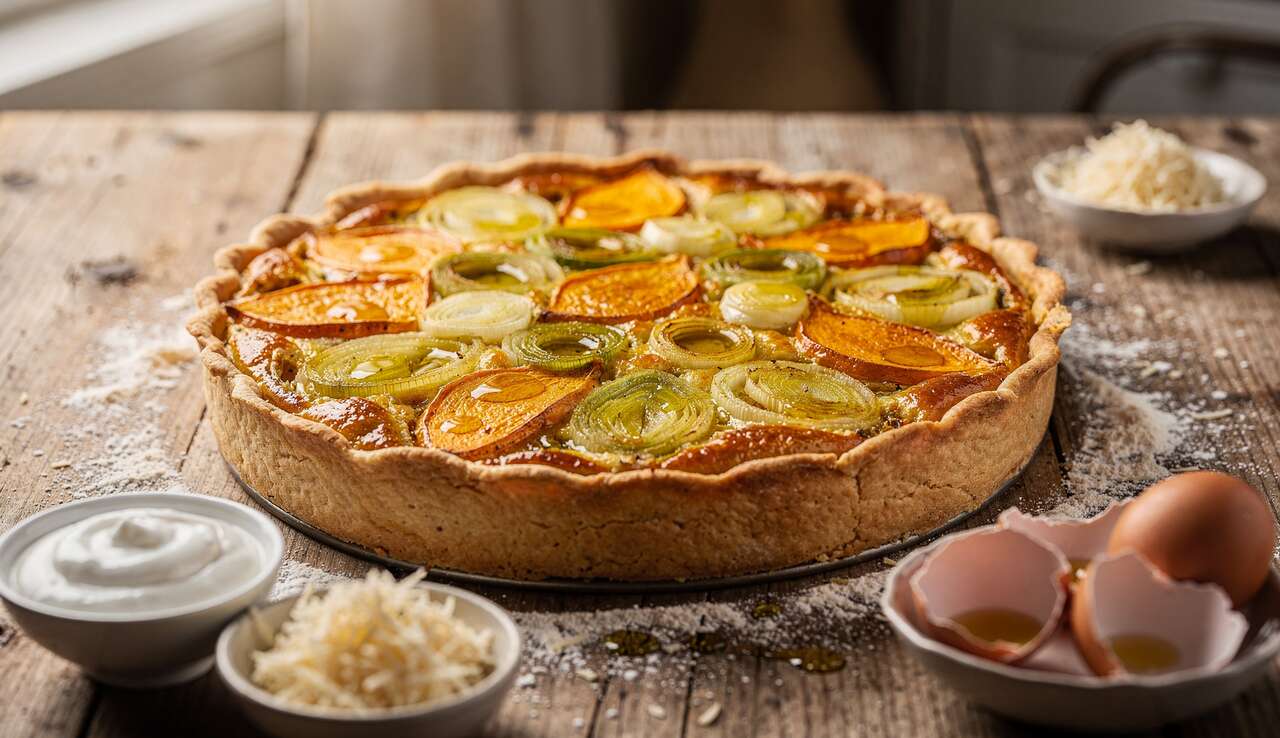 Recette de quiche potimarron poireau : un délice sain