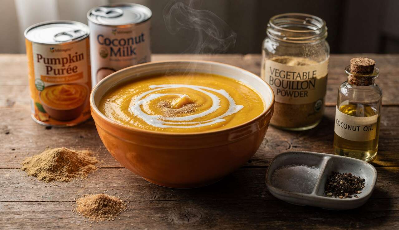 Soupe de potimarron à la noix de coco : recette simple et savoureuse