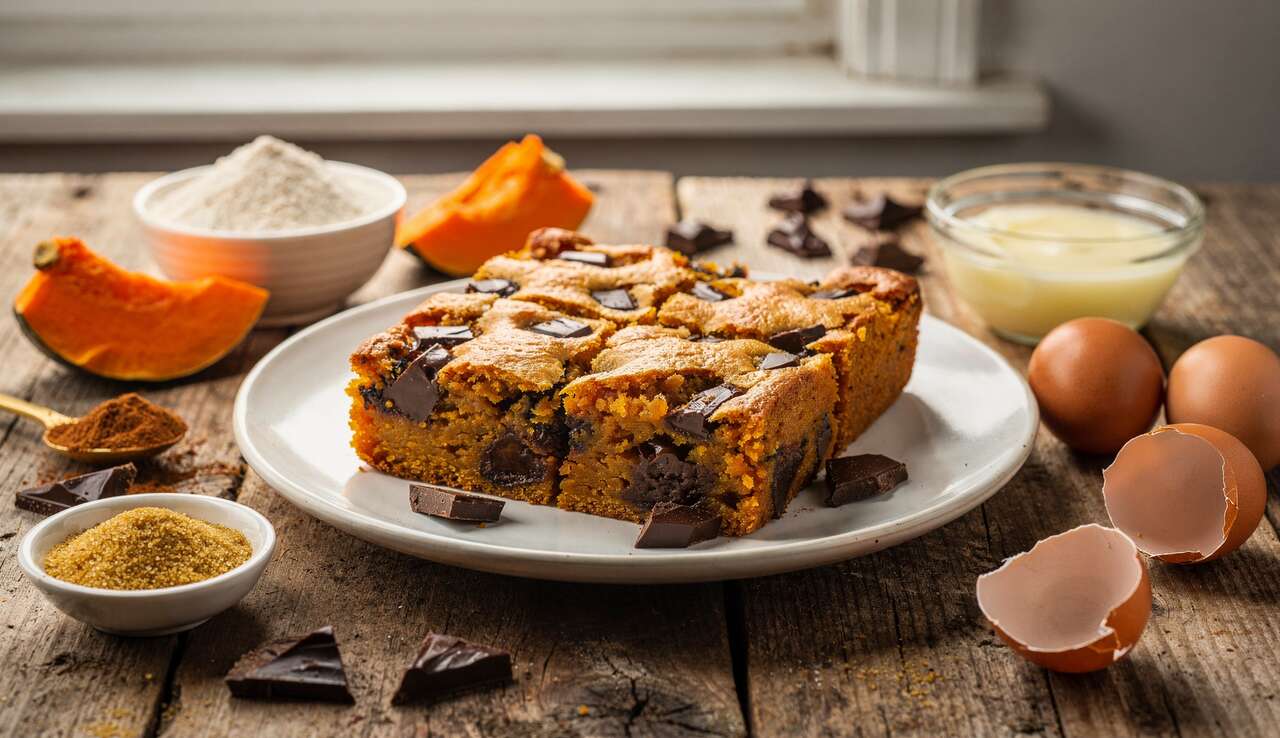 Blondie Potimarron et Chocolat : recette Gourmande et Saine