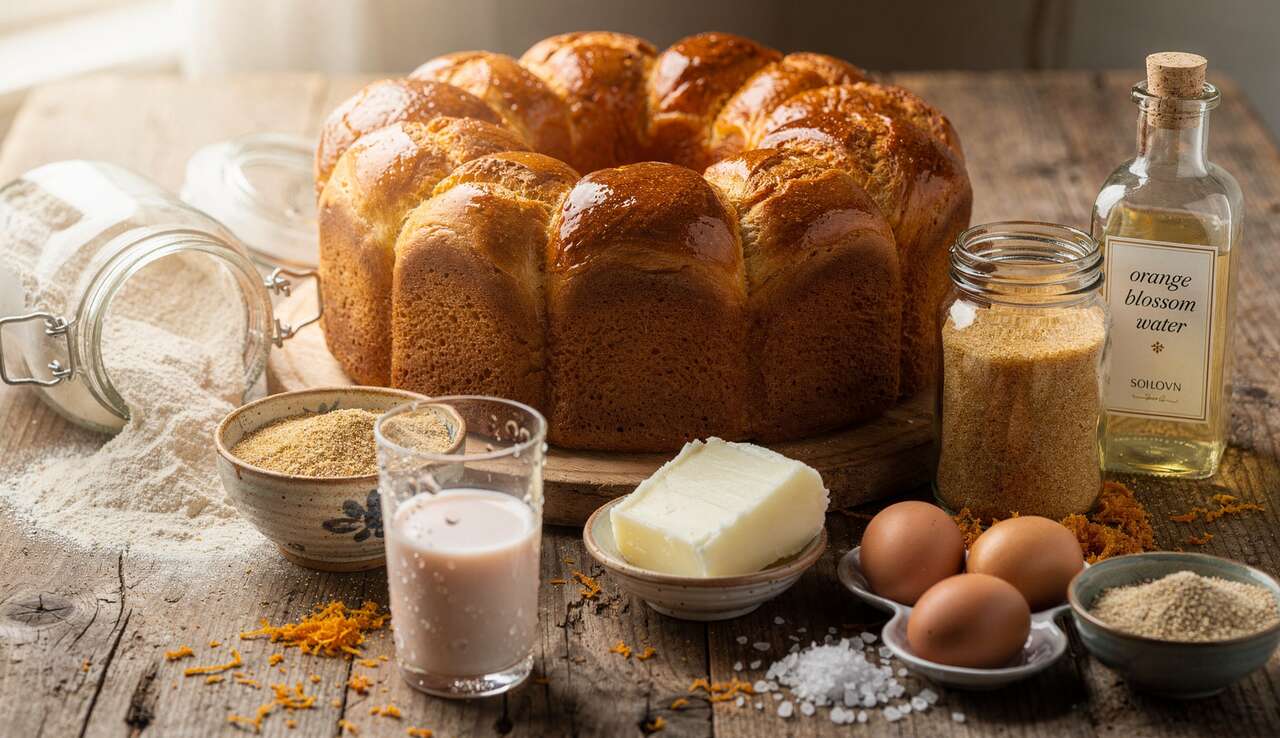 Recette de la brioche couronne des rois saine