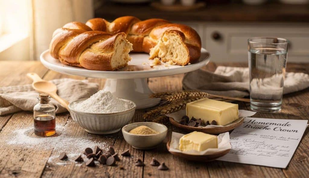 Recette de couronne briochée maison