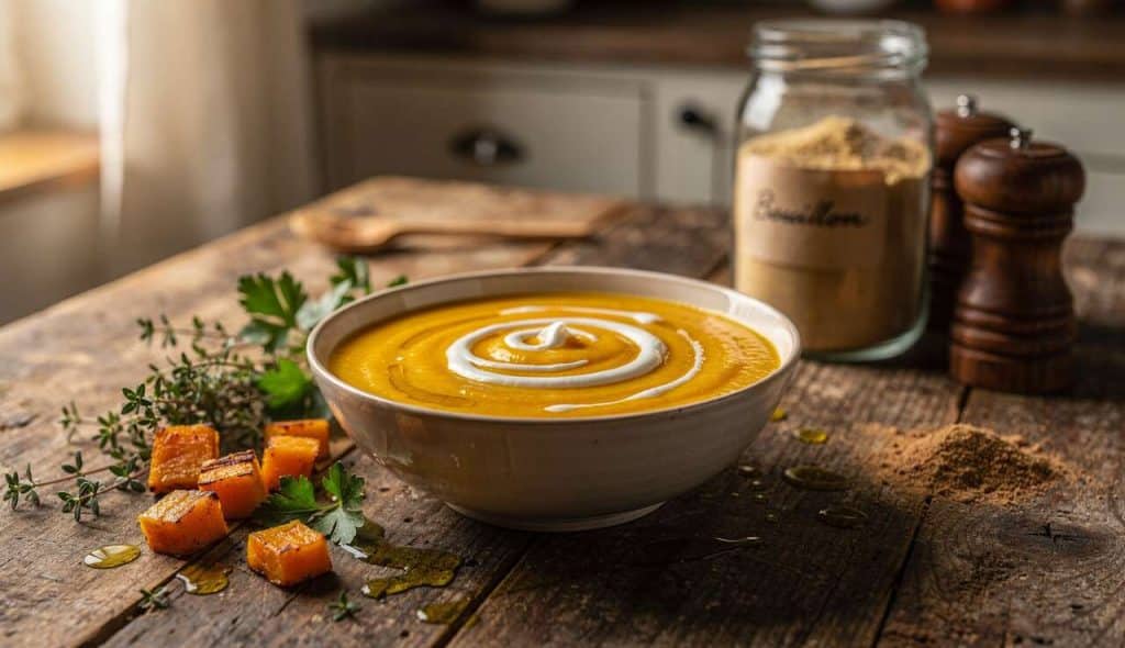 Velouté de butternut : recette facile et savoureuse