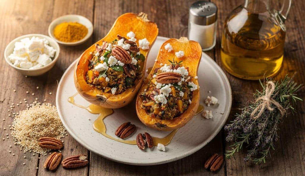 Recette de Butternut Farcie Savoureuse et Saine