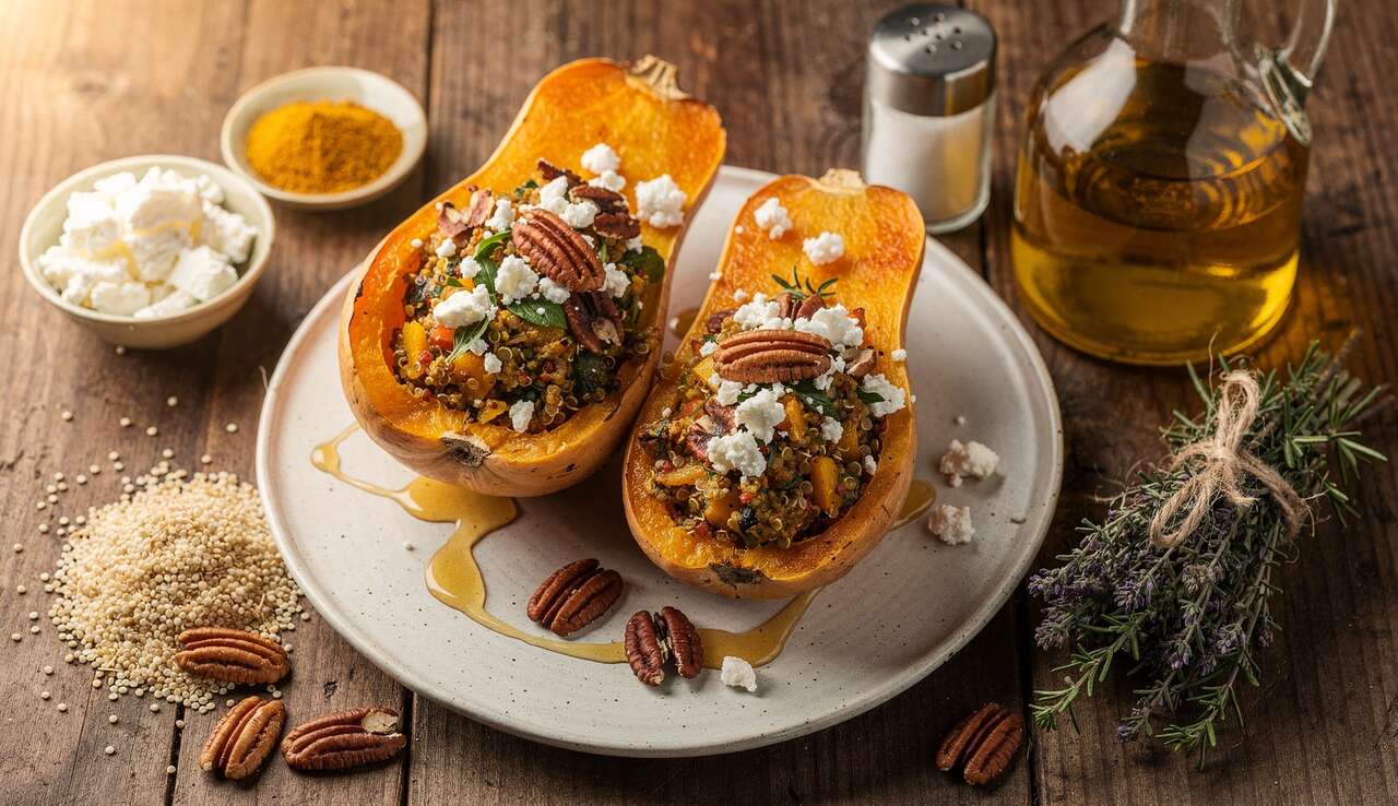Recette de Butternut Farcie Savoureuse et Saine