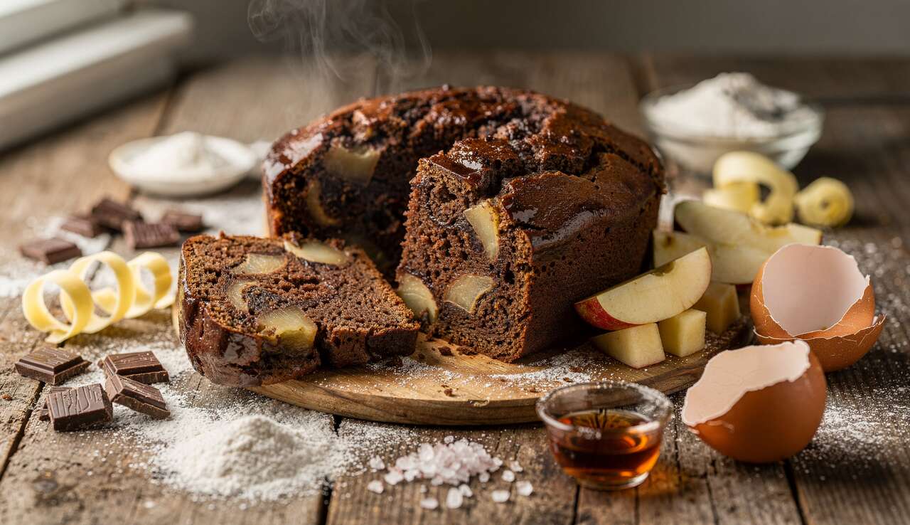 Moelleux pommes poires chocolat : une recette gourmande