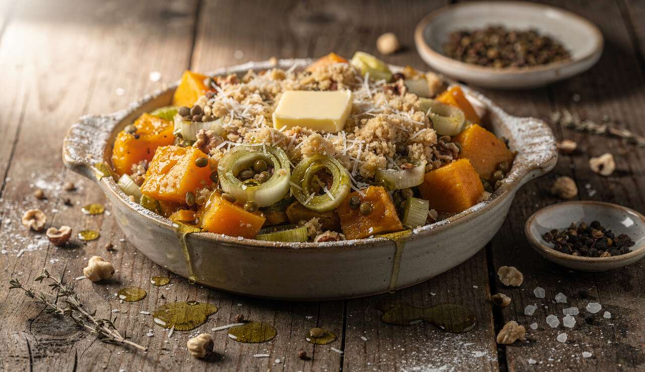 Recette de Crumble aux Légumes d'Hiver