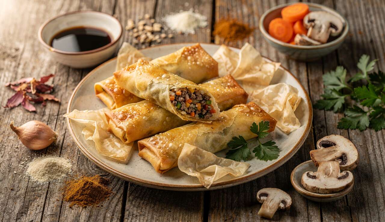 Recette de cigares aux légumes et bœuf