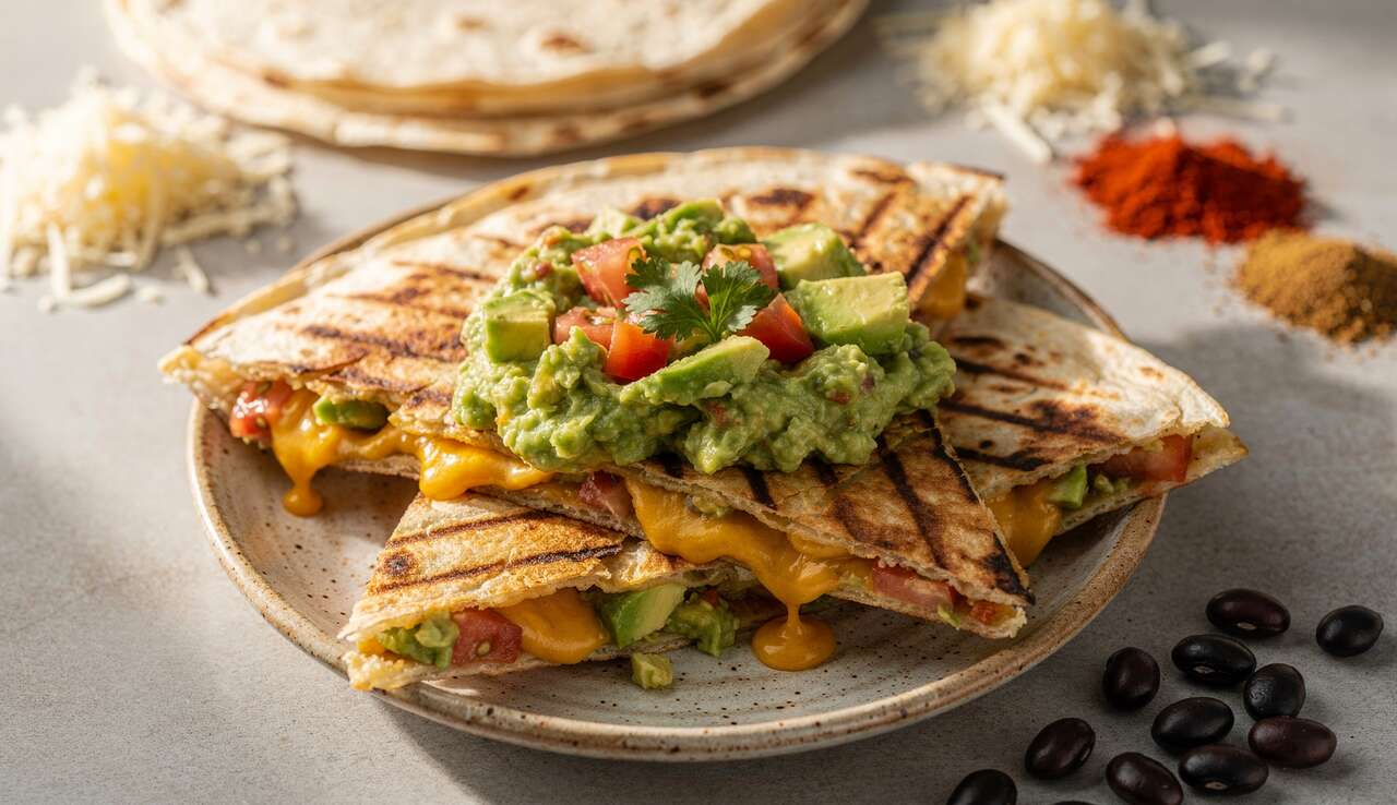 Quesadillas au guacamole : recette santé et gourmande