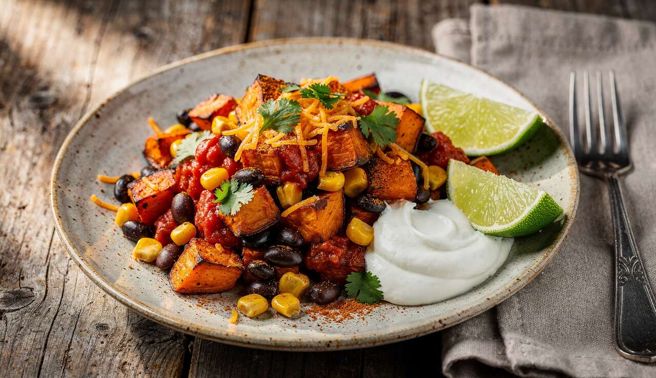 Patates douces Tex-Mex : recette épicée et gourmande