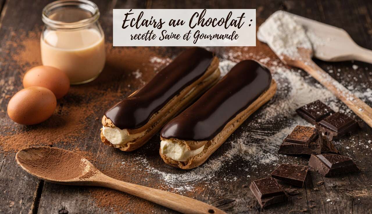 Éclairs au Chocolat : recette Saine et Gourmande