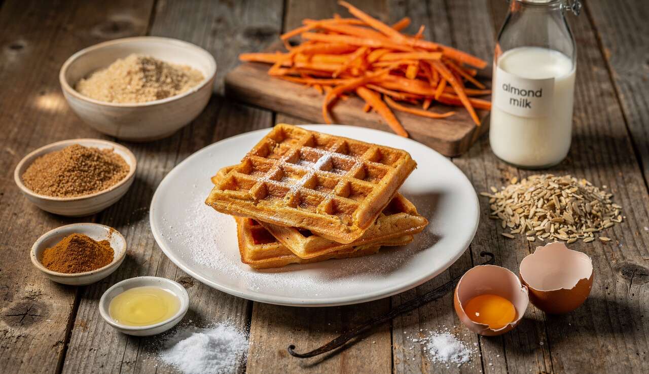 Recette de gaufres aux carottes saines et délicieuses