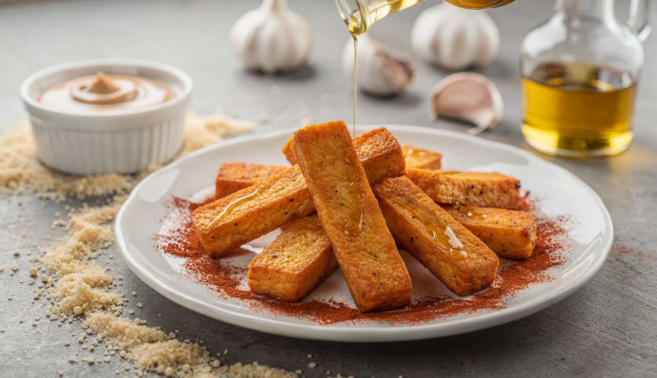 Bâtonnets de tofu pané : recette vegan délicieuse et croustillante