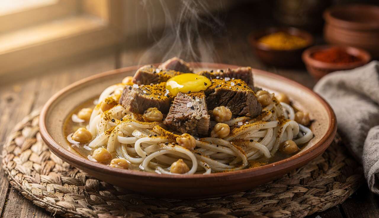 Rechta algéroise à la viande : recette traditionnelle