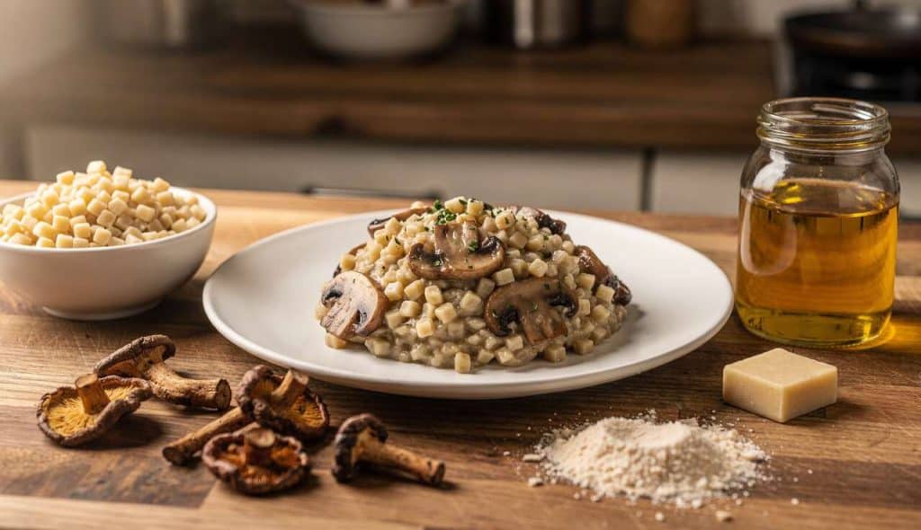 Recette de risotto de crozets aux champignons : savourez l'authenticité
