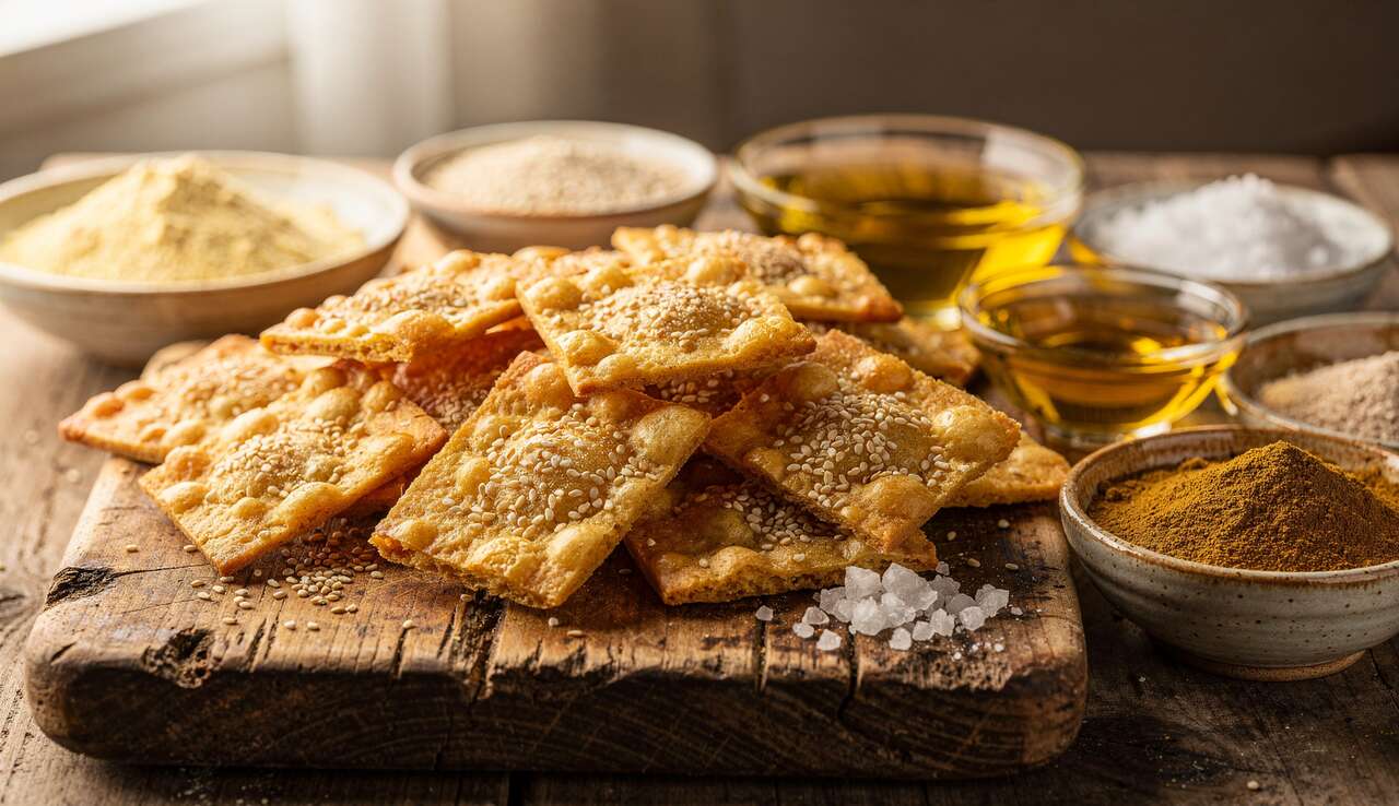 Recette de Crackers aux Pois Chiches : une Option Saine et Savoureuse