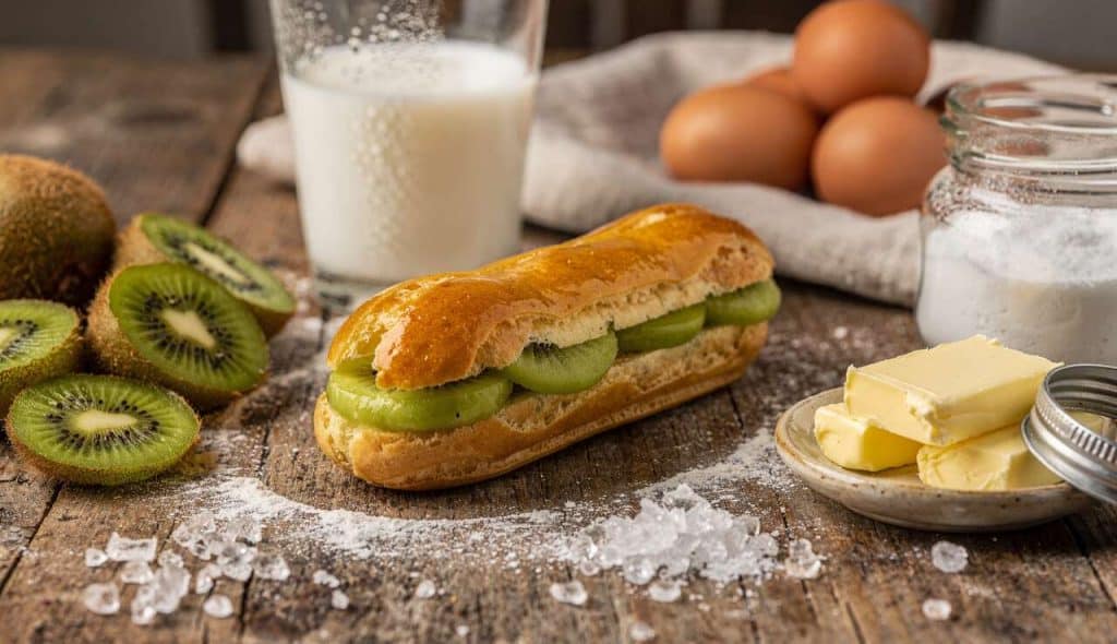 Éclairs aux kiwis : recette gourmande et facile