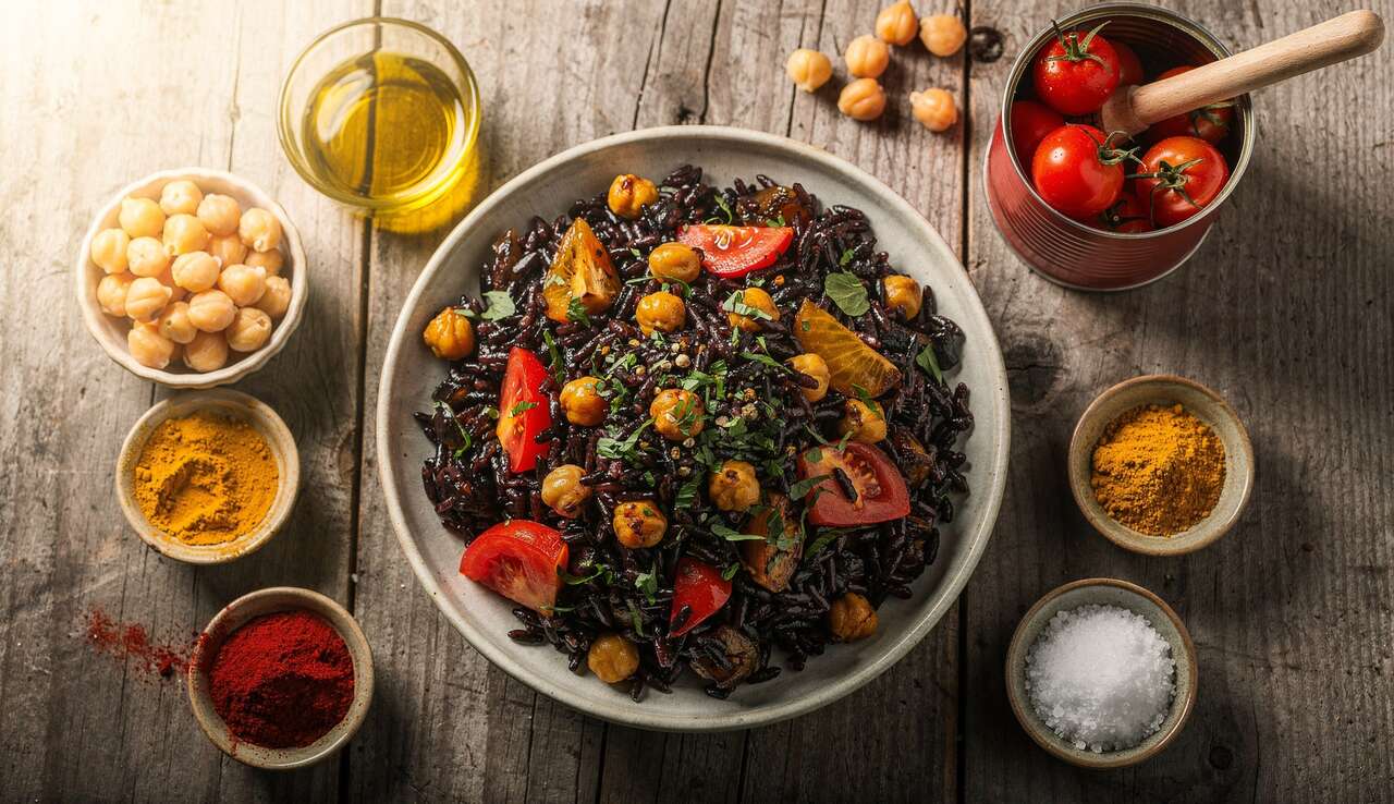 Riz noir aux légumes : recette saine et délicieuse