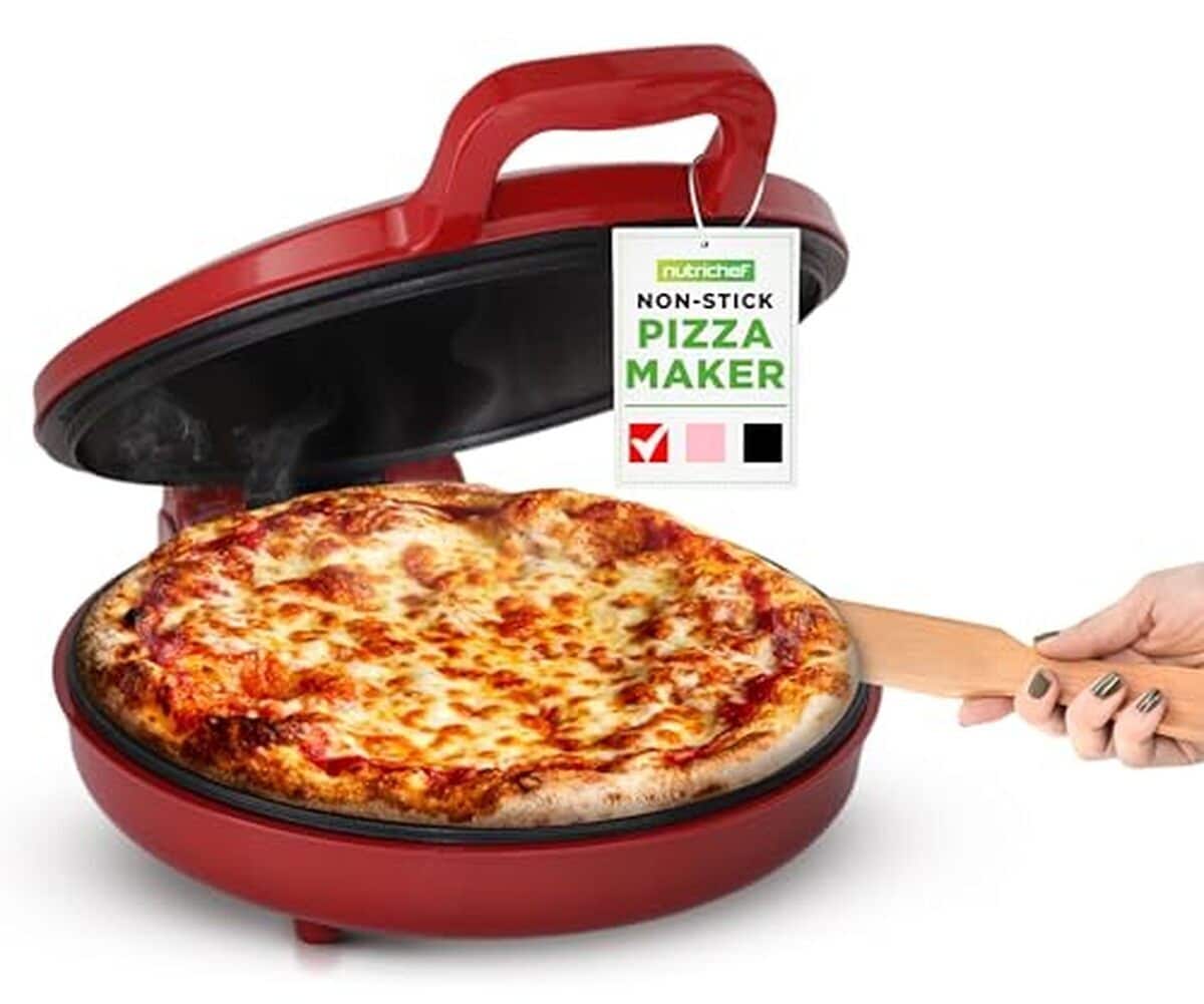 Test : four à pizza électrique NutriChef 1500W rouge