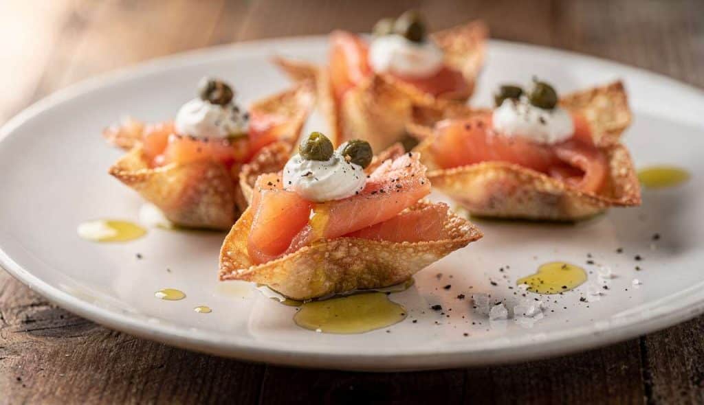 Recette de bricks apéritives à la truite