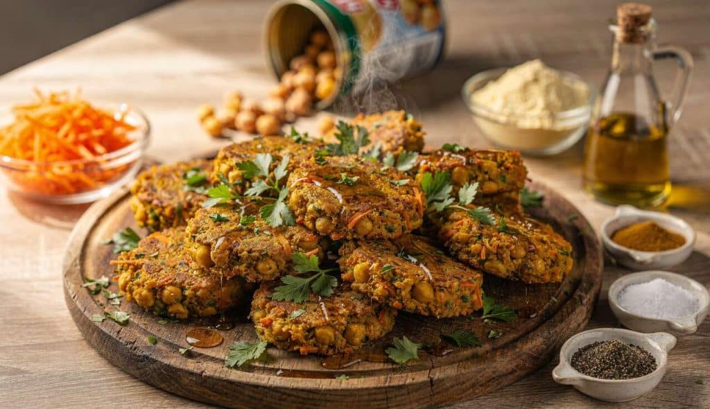 Croquettes de carottes et pois chiches : une recette saine et savoureuse