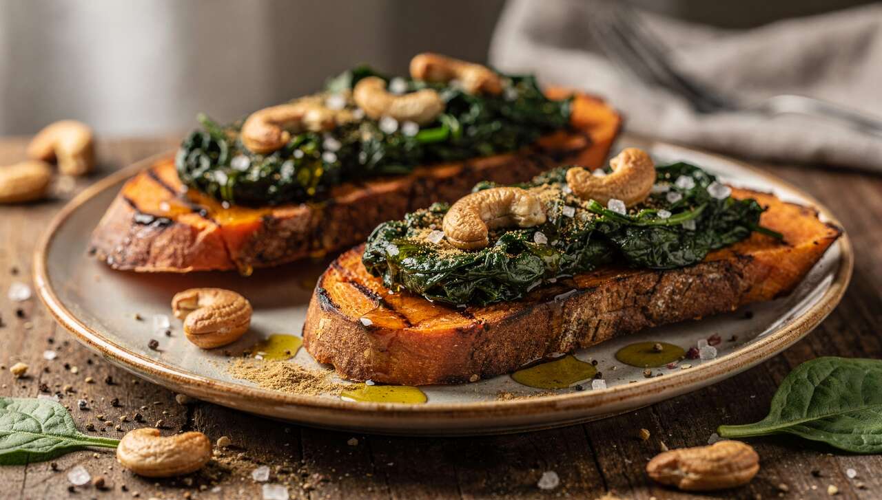 Tartines de Patate Douce et Épinards : recette Santé et Savoureuse