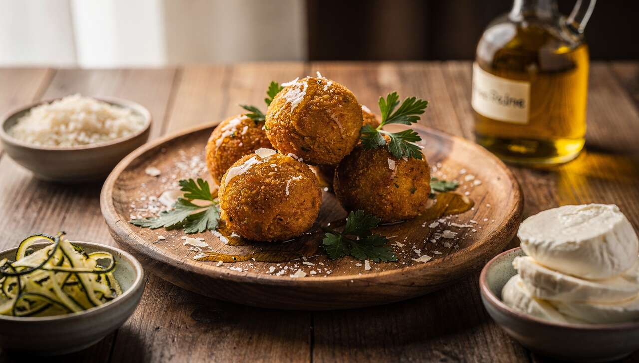 Arancini courgettes mozzarella : recette gourmande et facile