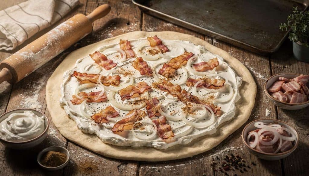 Recette de Flammekueche Maison : astuces et Ingrédients