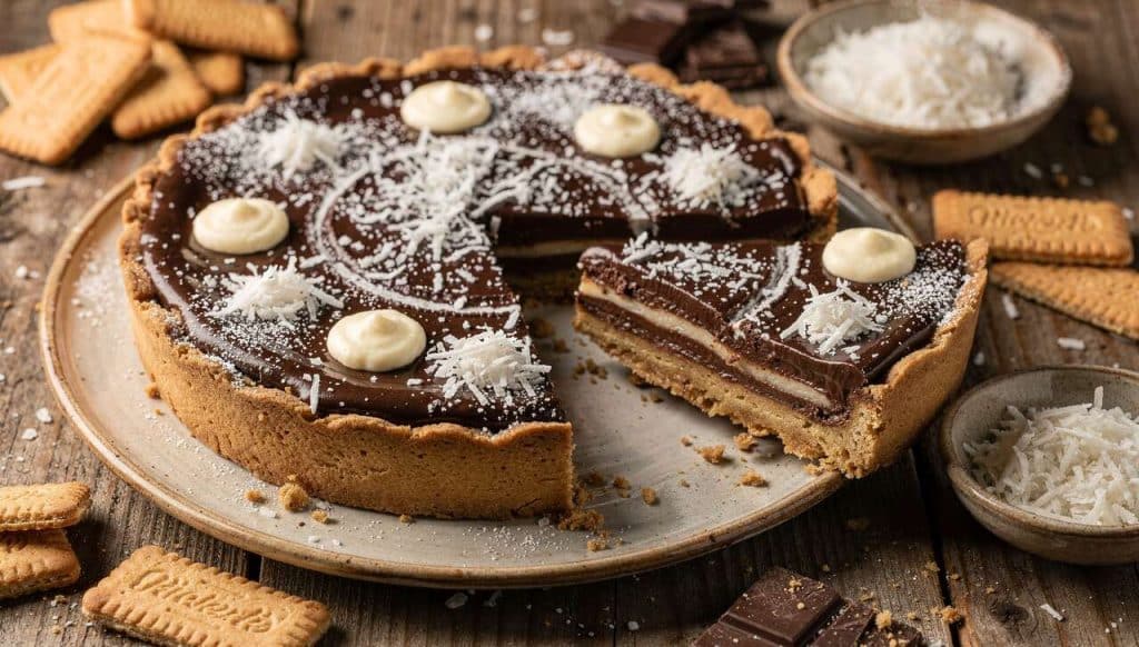 Tarte au chocolat et coco : une recette gourmande