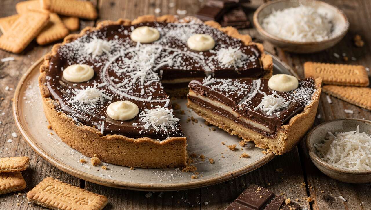 Tarte au chocolat et coco : une recette gourmande