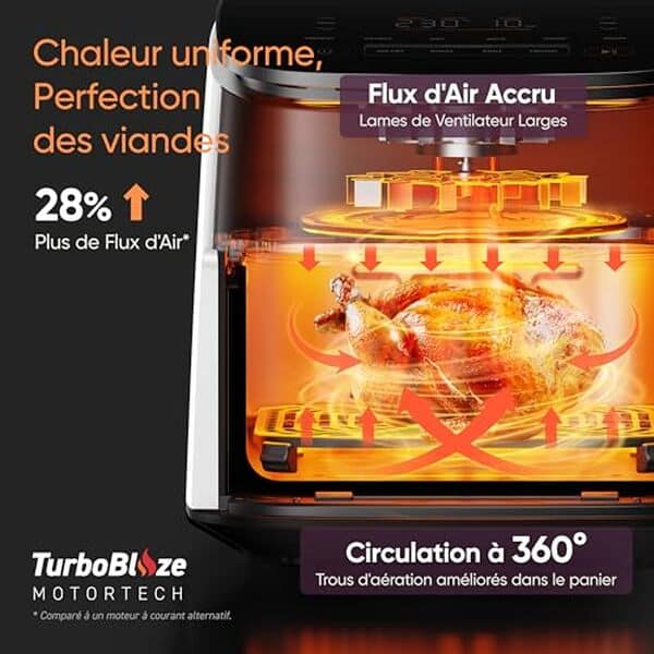 Découvrez notre test détaillé de la friteuse à air Cosori Air Fryer XXL TurboBlaze blanche et ses performances culinaires exceptionnelles dans votre cuisine.