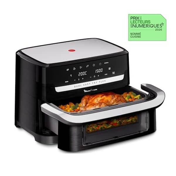 Découvrez tout sur la Moulinex Easy Fry Dual Flex, une friteuse à air innovante et spacieuse. Évaluation, avantages et fonctionnement pour une cuisson saine et rapide.