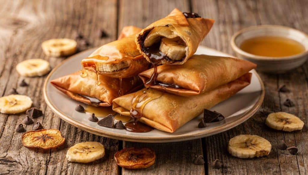 Samoussas banane chocolat : recette gourmande et facile