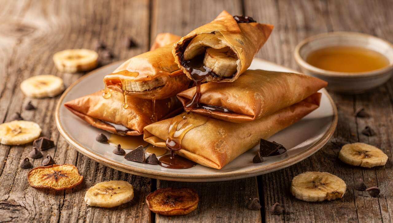 Samoussas banane chocolat : recette gourmande et facile