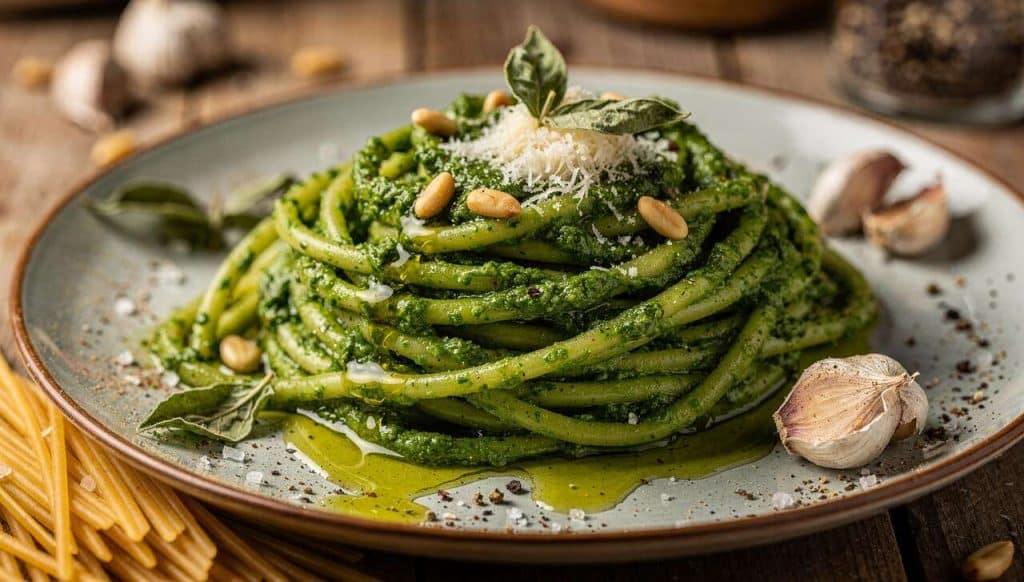 Recette de pâtes au pesto maison