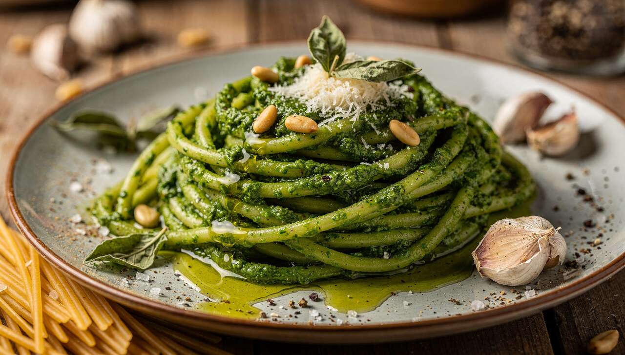 Recette de pâtes au pesto maison