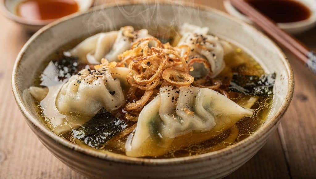 Recette de soupe de gyosas maison : délice asiatique simplifié