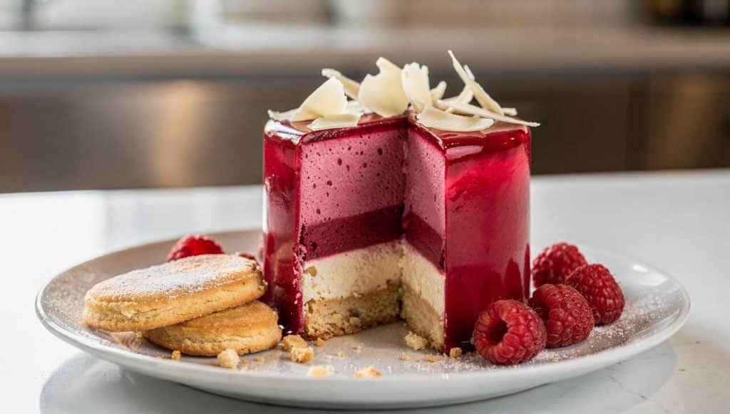 Entremet aux framboises : recette gourmande