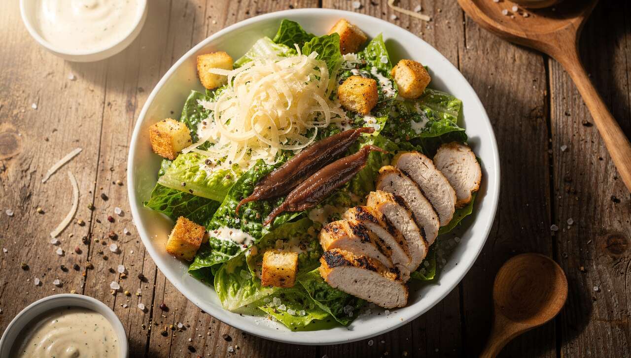 Recette de salade césar maison : fraîche et savoureuse