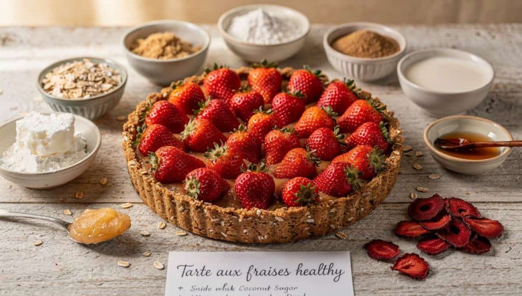 Tarte aux fraises healthy : recette gourmande et équilibrée