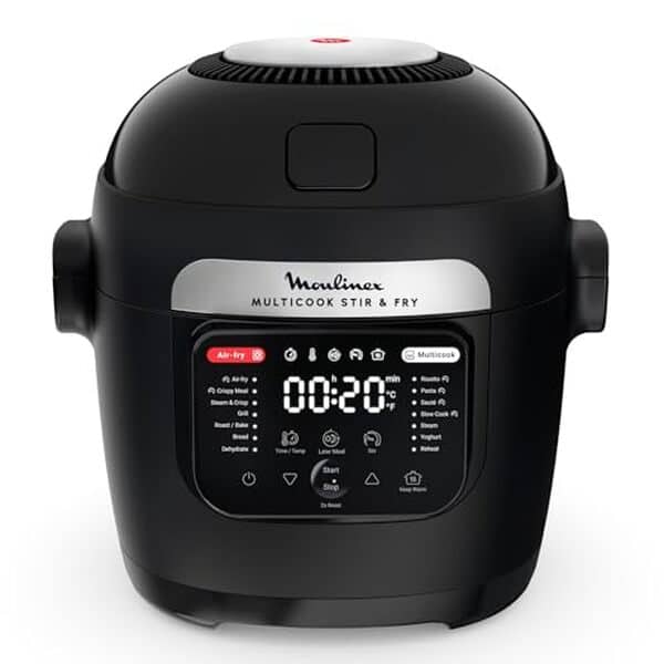Découvrez le Moulinex Multicook Stir&Fry : un appareil polyvalent pour des plats savoureux avec sa cuisson à 2 niveaux. Simplifiez votre cuisine dès aujourd'hui  !