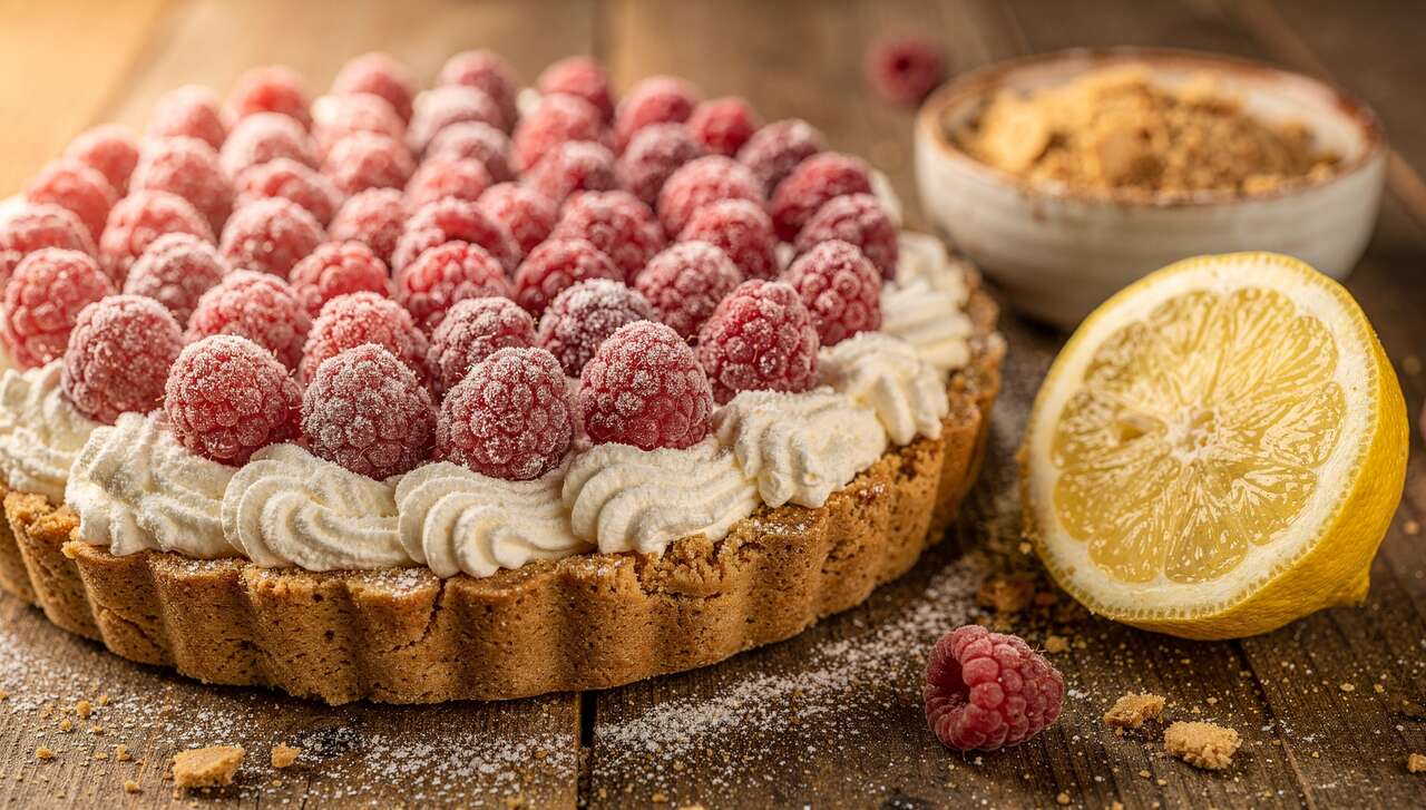 Tarte aux framboises sans cuisson : recette facile et rapide