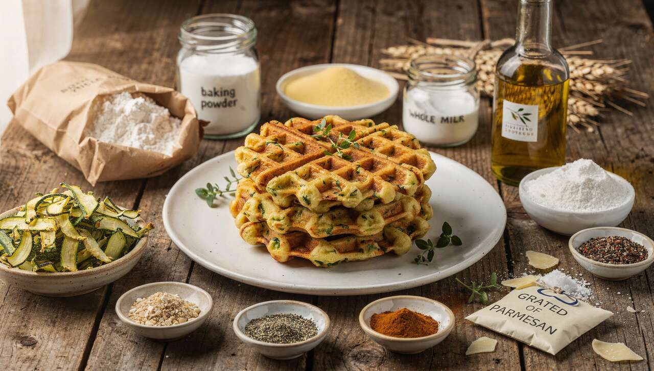 Recette de gaufres aux courgettes : délice sain et savoureux