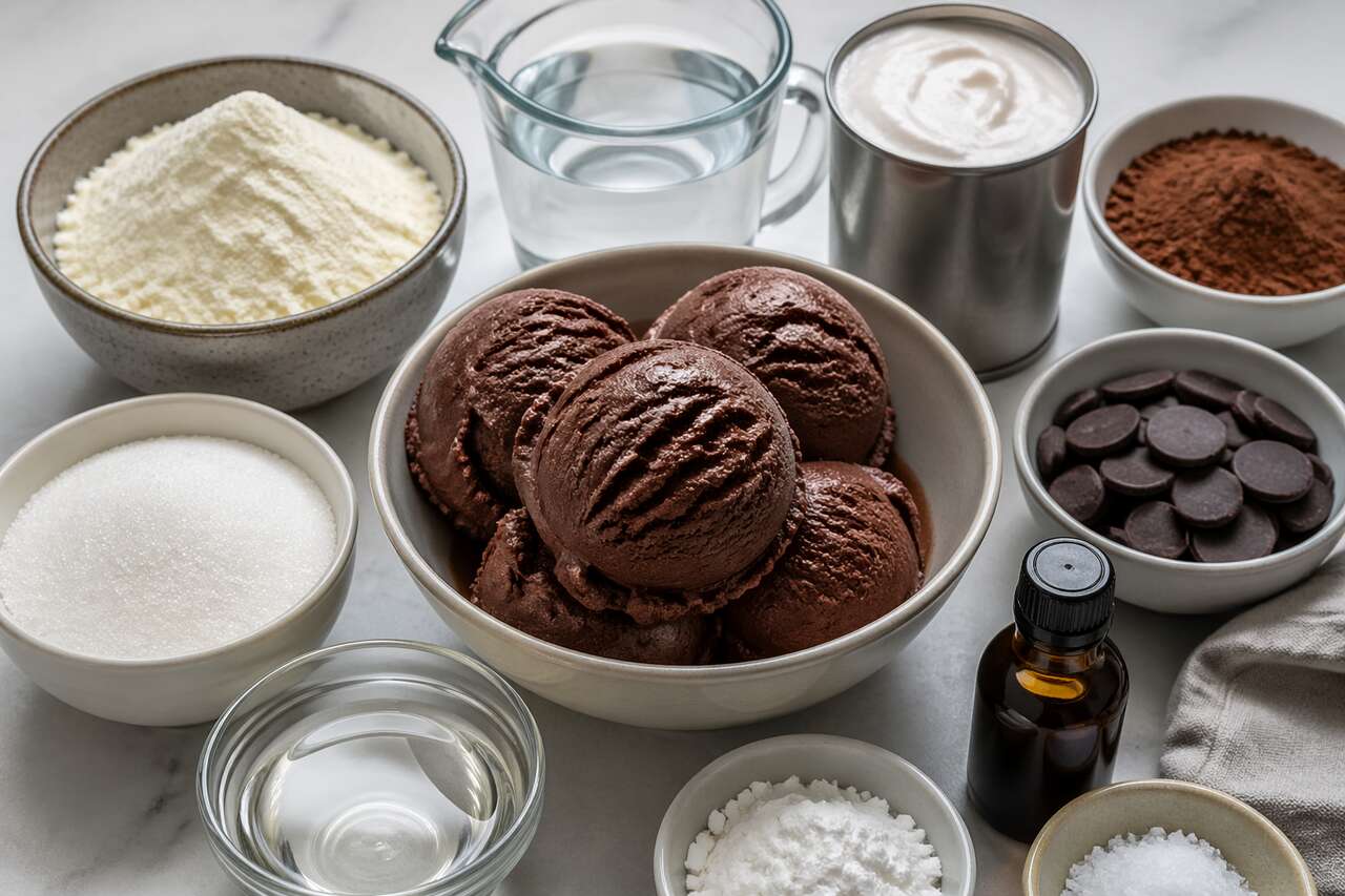 Recette de crème glacée au chocolat maison