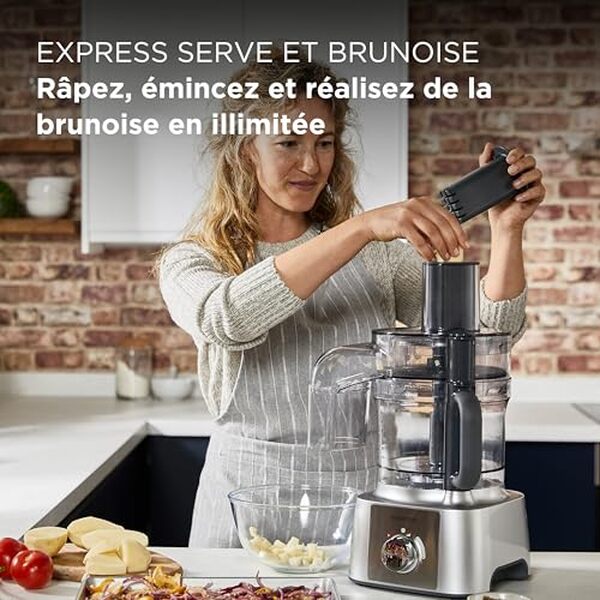Découvrez la puissance et la polyvalence du robot de cuisine Kenwood MultiPro Express FDP65.820SI : un allié incontournable pour toutes vos préparations culinaires