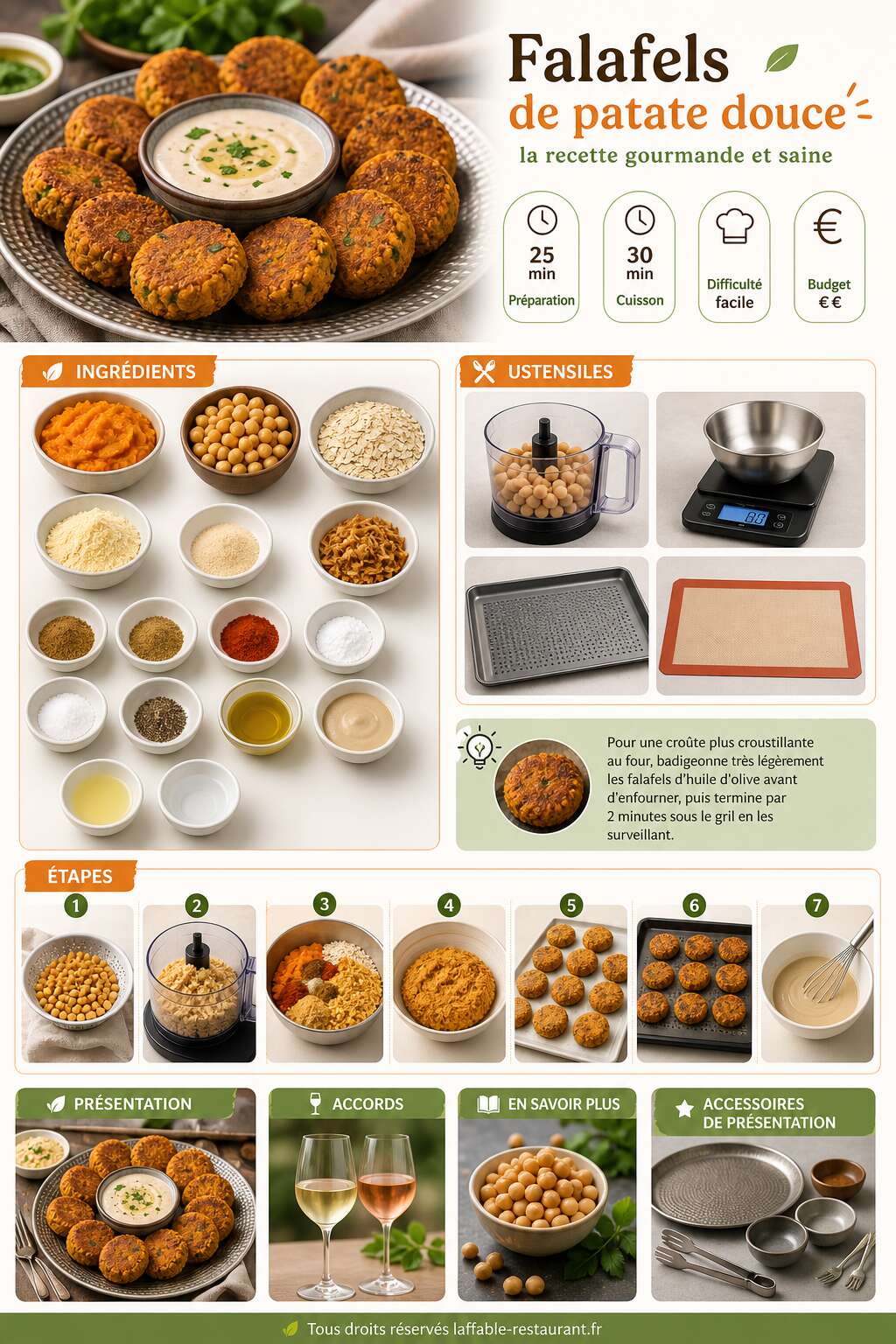Fiche recette Falafels de patate douce : la recette gourmande et saine