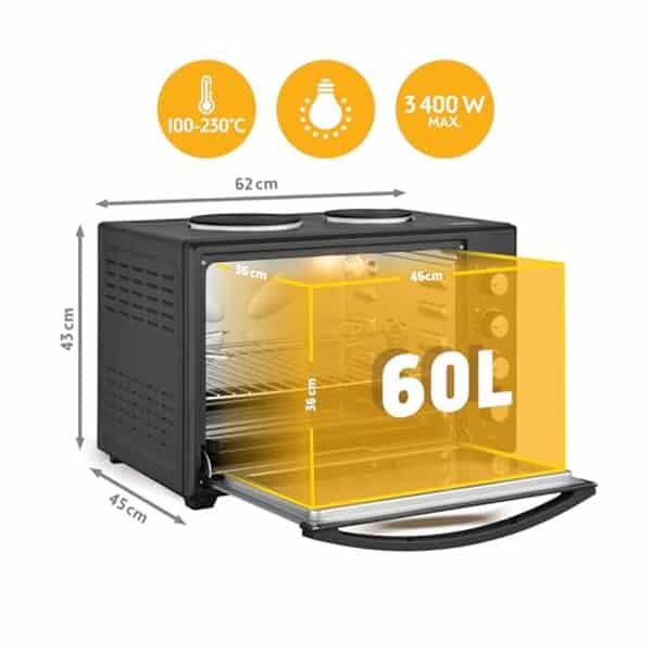 Découvrez le test complet du mini-four TZS First Austria 60L 3200 W : performances, polyvalence et conseils d'utilisation pour des plats réussis à tous les coups.